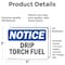 Signmission Drip Torch Fuel, 5 in W x Rectangle, Vinyl Decal OS-2PACK-NS-D-35-L-11551 - alternate 3